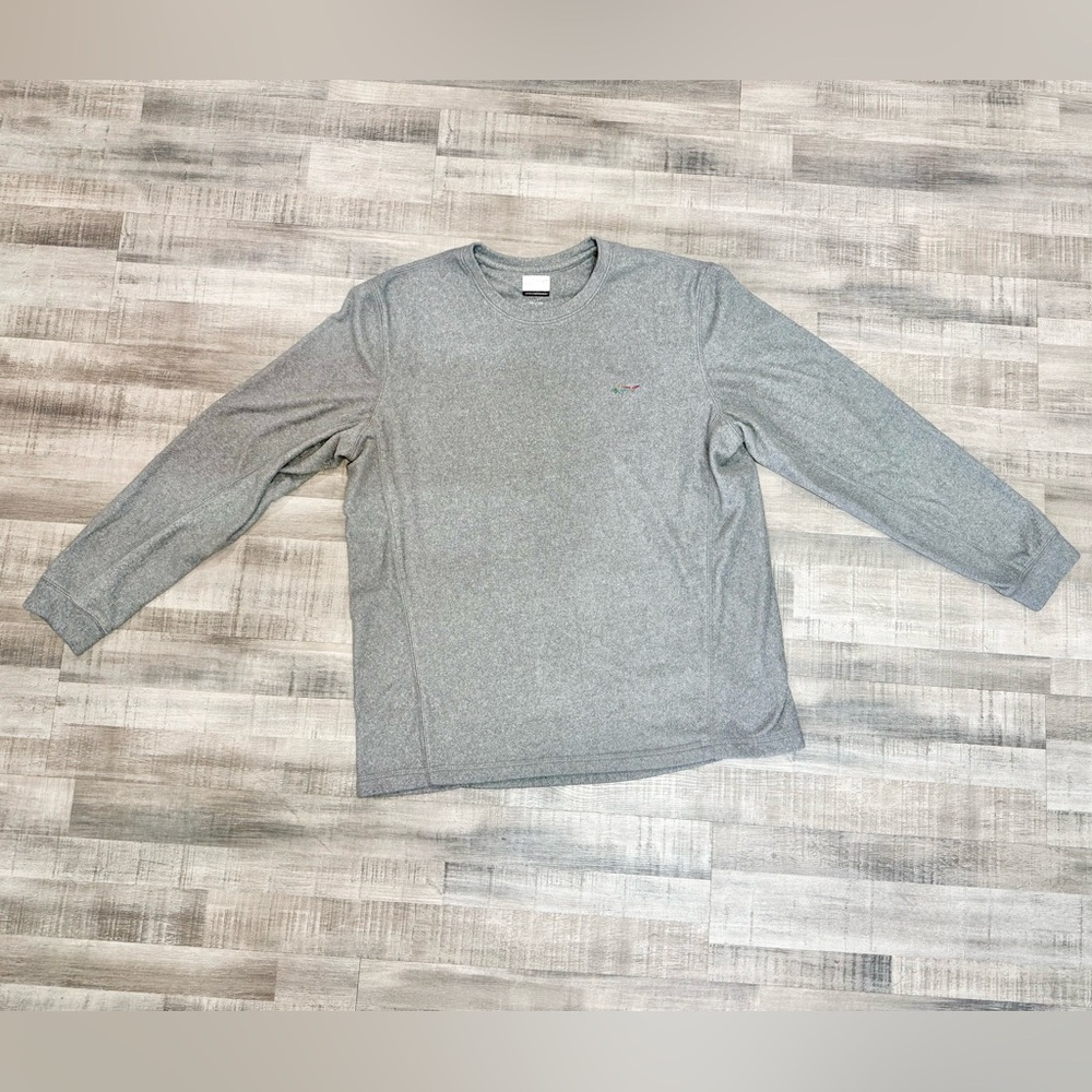 Greg Norman Collection Heather Gray Long Sleeve Pull Over Mens Sz Large